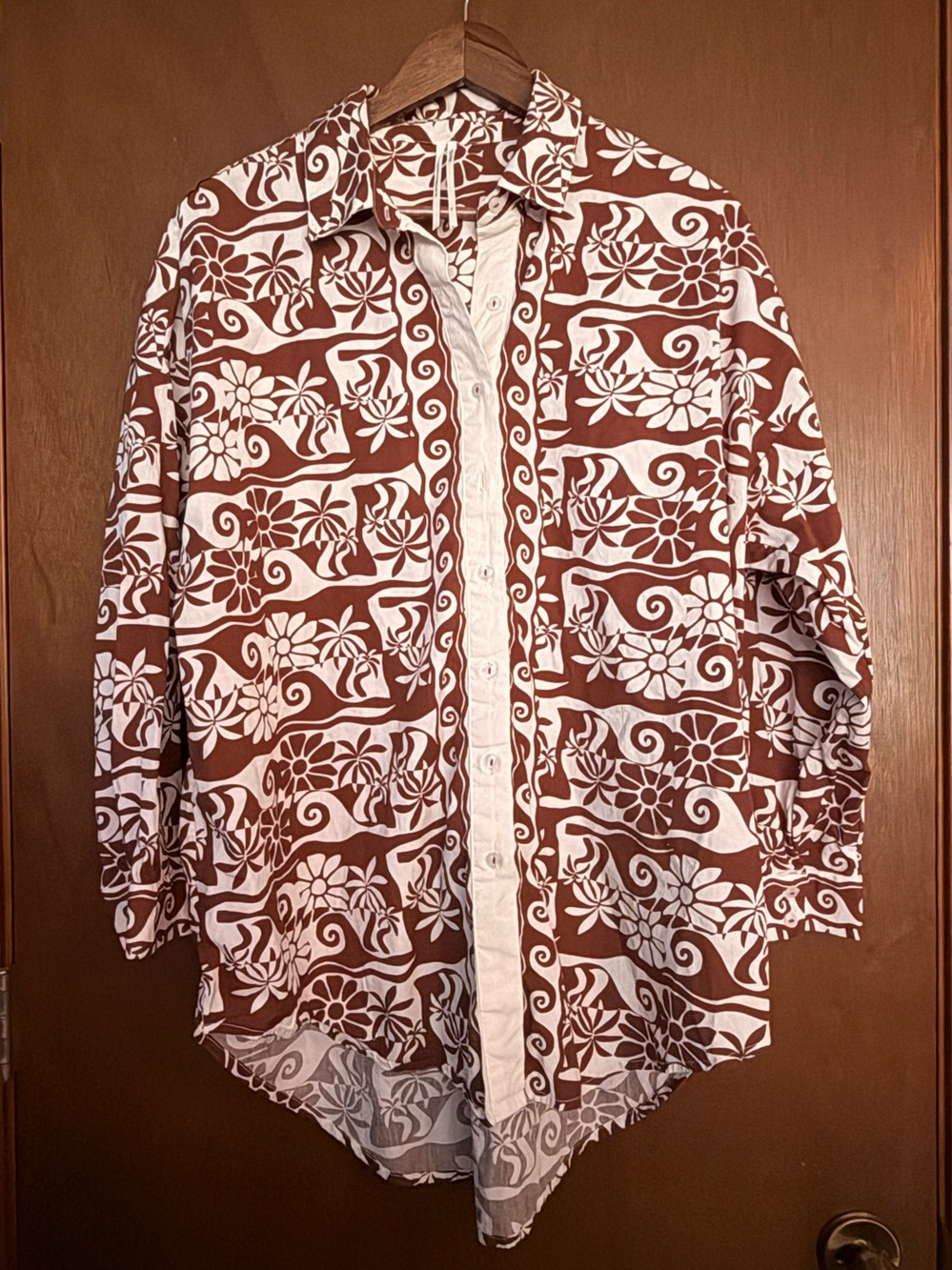 By Anthropologie Poplin Long-Sleeve Button-down Shirt
